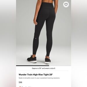 lululemon wundertrain high rise leggings